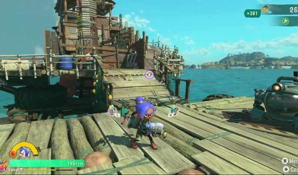 Splatoon Raiders – Hideout Ship: Open Treasure Chest: Curved Trivet | Lifesaver HP
