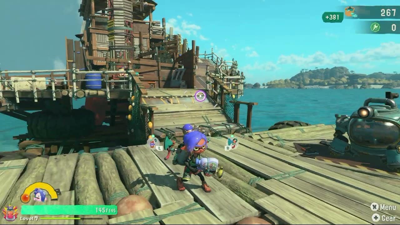 Splatoon Raiders – Hideout Ship: Open Treasure Chest: Curved Trivet | Lifesaver HP
