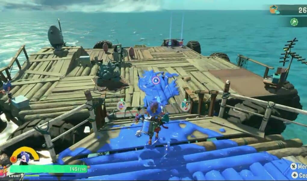 Splatoon Raiders – Hideout Ship: Equip Relic “Finishing Burst” Upgrade Weapon Damage