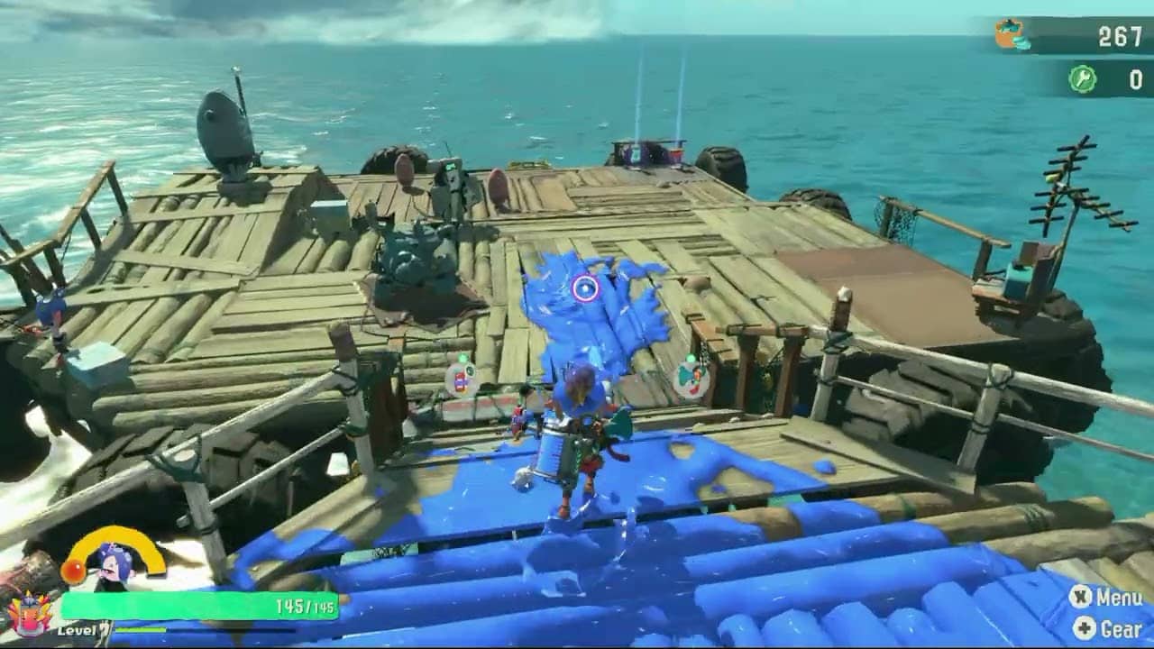 Splatoon Raiders – Hideout Ship: Equip Relic “Finishing Burst” Upgrade Weapon Damage