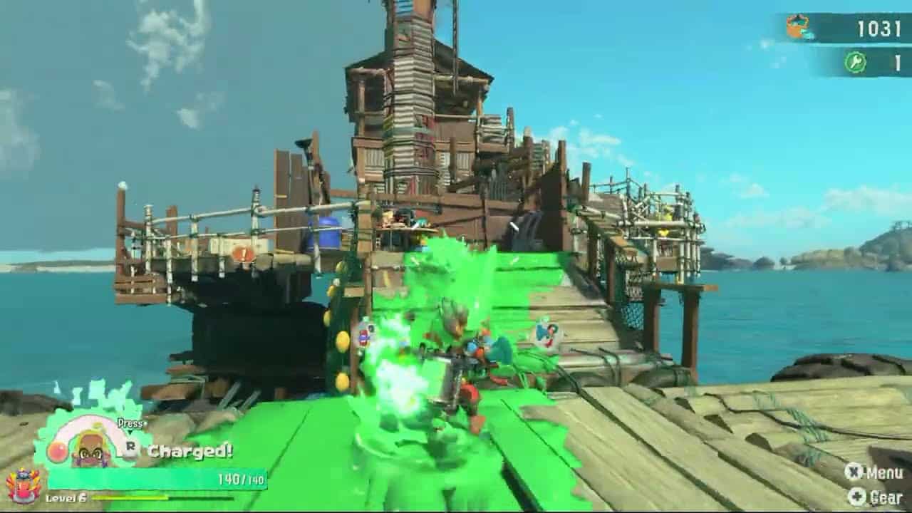 Splatoon Raiders – Hideout Ship: Construct Weapon Upgrading: Weapon Stash Gameplay
