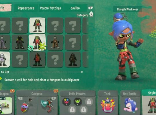 Splatoon Raiders – Booyah Workwear Outfit Appearance