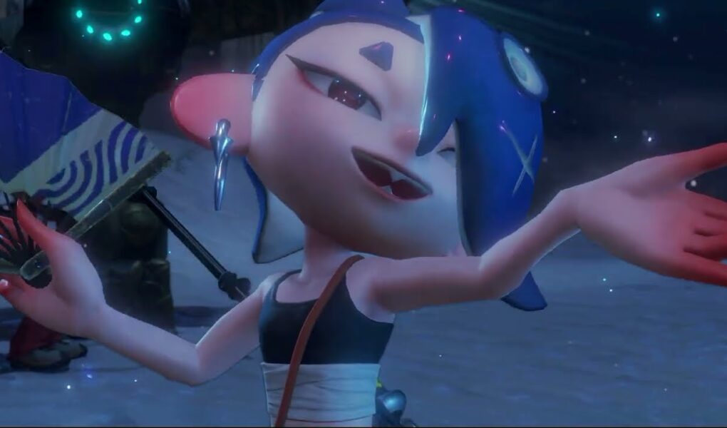 Splatoon Raiders – Raid Bowtlode Temple: Shiver of Deep Cut Sings Cutscene “Singing Is The Key”