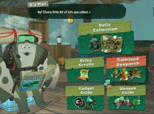 Splatoon Raiders – Hideout Ship: Hoard: Relic Collection, Briny Scrolls, Salmonid Research