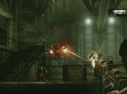 Gears of War 3 – Act 4 Bon Voyage: Escort The Submarine To The Water Dock 3/3 Doors Gameplay