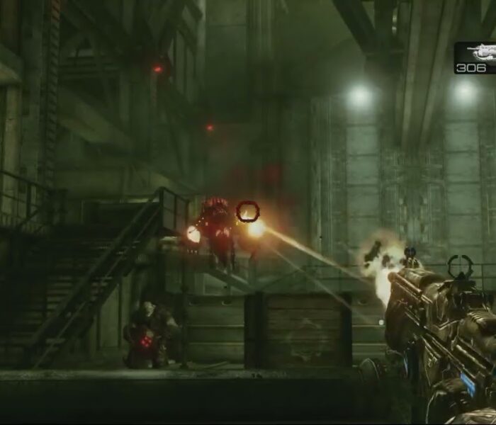 Gears of War 3 – Act 4 Bon Voyage: Escort The Submarine To The Water Dock 3/3 Doors Gameplay