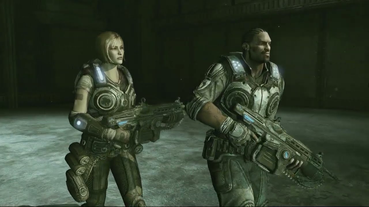 Gears of War 3 – Act 4 Look For Another Sub Hangar: Slay Serapedes Gameplay | Find Sub Cutscene