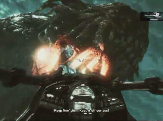 Gears of War 3 – Act 4 Watery Grave: Escape The Leviathan | Shoot Turrets | “Welcome To Azura”