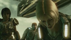 Gears of War 3 – Act 4 Bon Voyage: Flood The Dock | Anya Calls Cole | Marcus “I’ll Tell’em” Cutscene