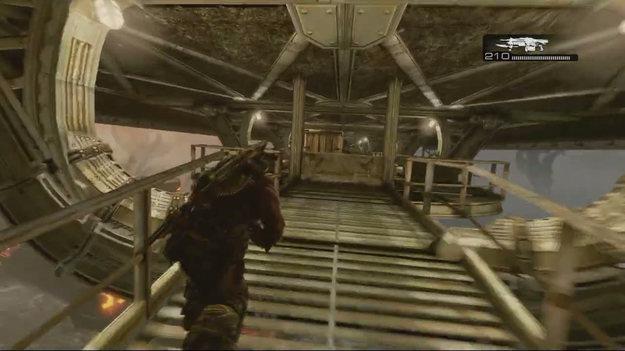 Gears of War 3 – Act 1: Cross Centennial Bridge: Catwalk Choice Gameplay | Baird Teases Sam Banter