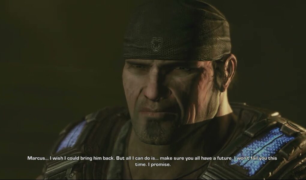 Gears of War 3 – Act 5: Marcus Fenix Tells Adam Fenix (Father) That Dominic Santiago Died Cutscene