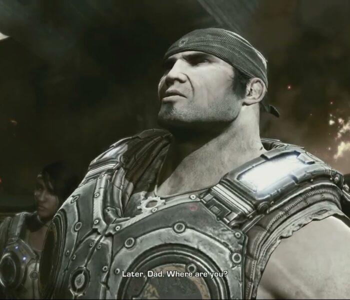 Gears of War 3 – Act 5: Marcus Fenix Talks with Father Adam Fenix After Years Have Past Cutscene