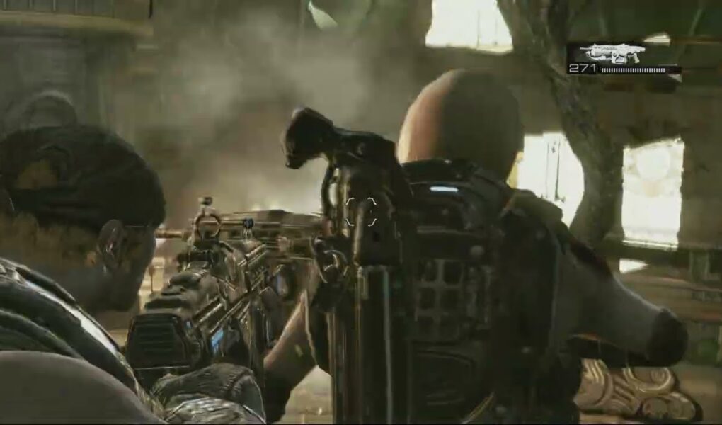 Gears of War 3 – Act 5 Ascension: Elevator Action Gameplay Sequence | Head To The Top of The Tower