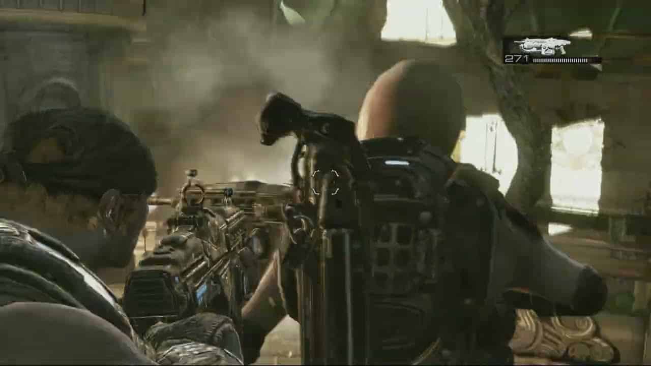 Gears of War 3 – Act 5 Ascension: Elevator Action Gameplay Sequence | Head To The Top of The Tower