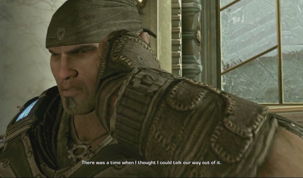Gears of War 3 – Act 5 Ascension: Talk To Adam Fenix Cutscene | Repel Lambent Until Elevator Arrives