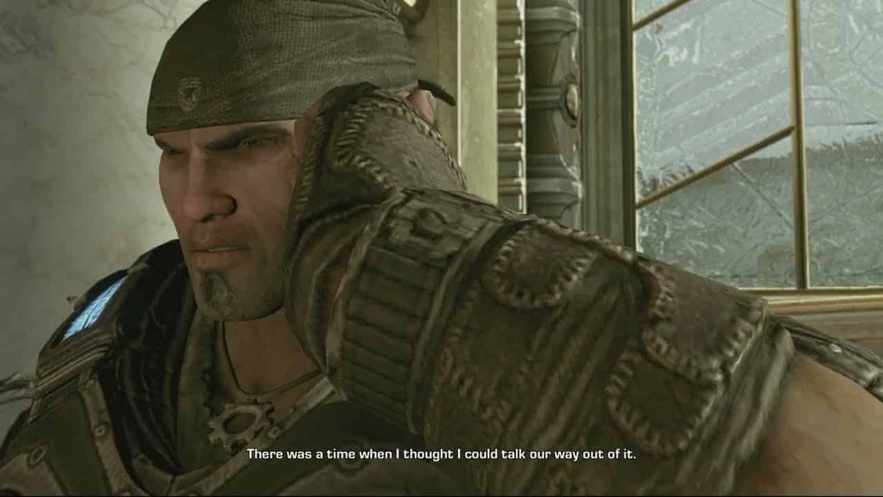 Gears of War 3 – Act 5 Ascension: Talk To Adam Fenix Cutscene | Repel Lambent Until Elevator Arrives