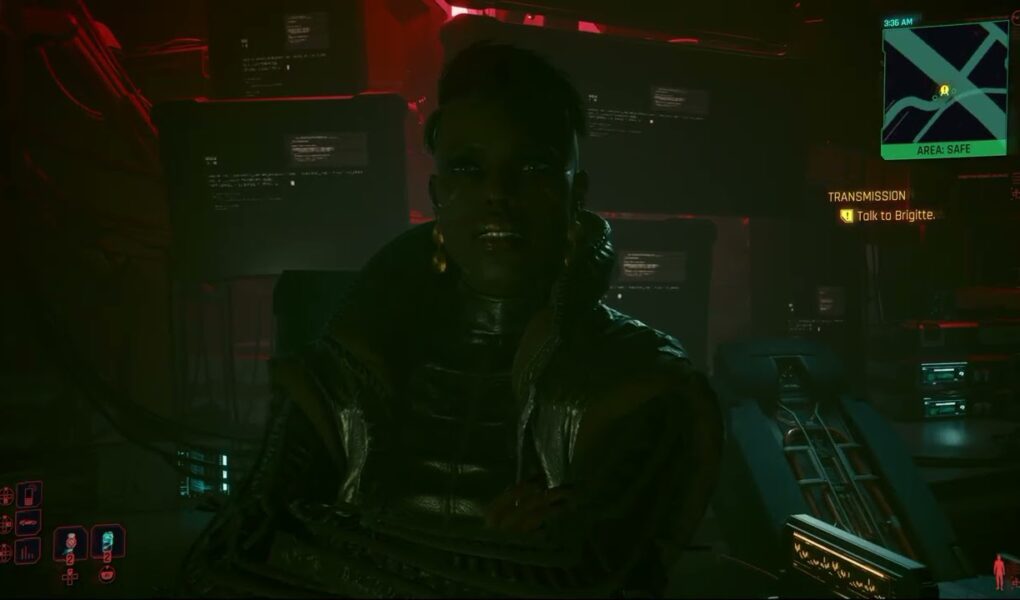 Cyberpunk 2077 – Transmission: Follow Maman Brigitte Through Maglev Tunnels | Get In Tub | PS5 Pro