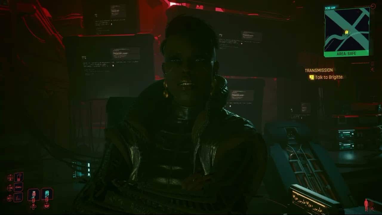 Cyberpunk 2077 – Transmission: Follow Maman Brigitte Through Maglev Tunnels | Get In Tub | PS5 Pro