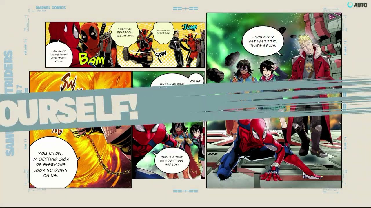 Marvel Tōkon: Fighting Souls – Samurai Outsiders: Knowhere Arrival | Star Lord, Spider Man Cutscene