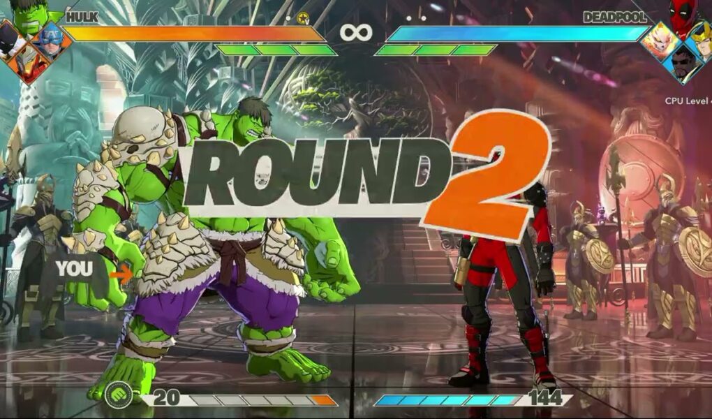 Marvel Tōkon: Fighting Souls – Fighting Avengers: Asgard: Using Hulk | Fight The Samurai Outriders