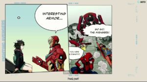 Marvel Tōkon: Fighting Souls – Fighting Avengers: Tony Stark Talks with Peni Parker Cutscene