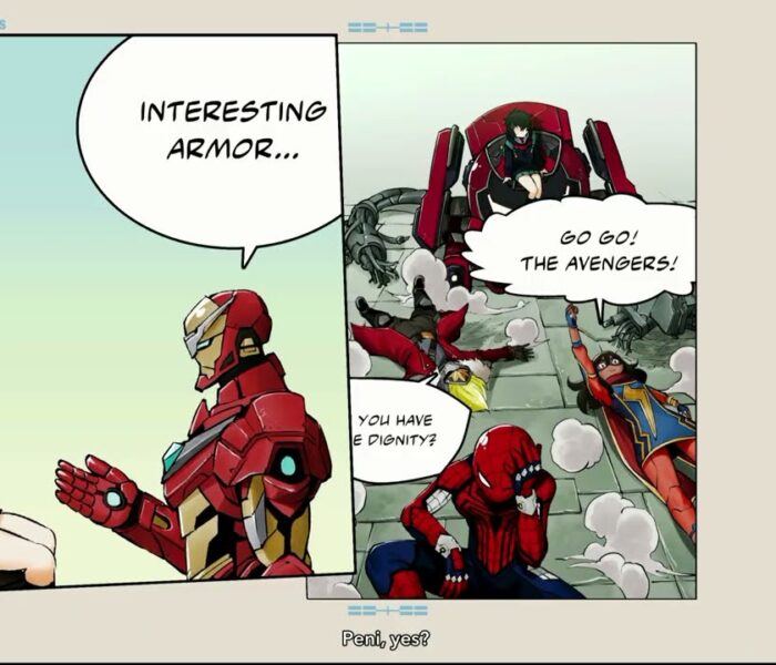 Marvel Tōkon: Fighting Souls – Fighting Avengers: Tony Stark Talks with Peni Parker Cutscene