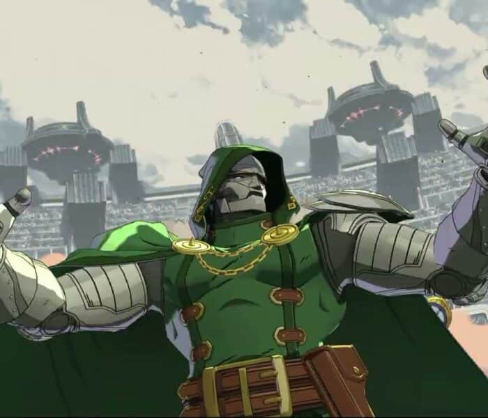 Marvel Tōkon: Fighting Souls – Training: New York City (Night) Dr Doom, Champion, Peni Parker