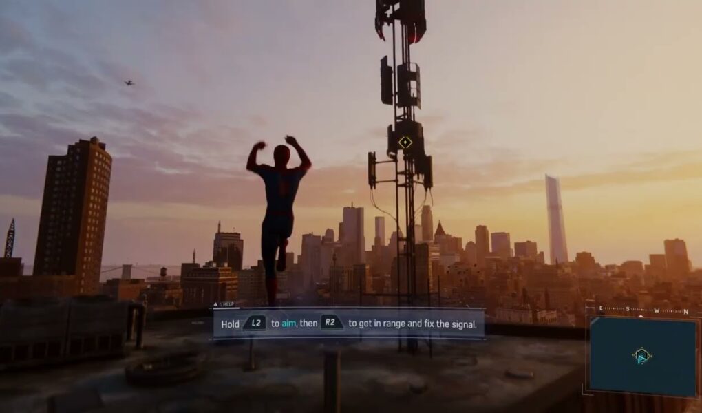 Marvel’s Spider Man – Keeping The Peace: Wall Run | Repair a Second Tower | Investigate RFID Signal