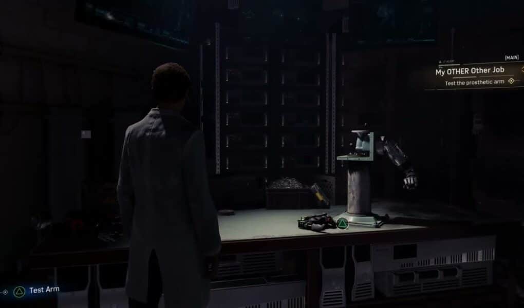 Marvel’s Spider Man – My OTHER Job: Repair The Prosthetic Arm: Solve 3/3 Grid Puzzles