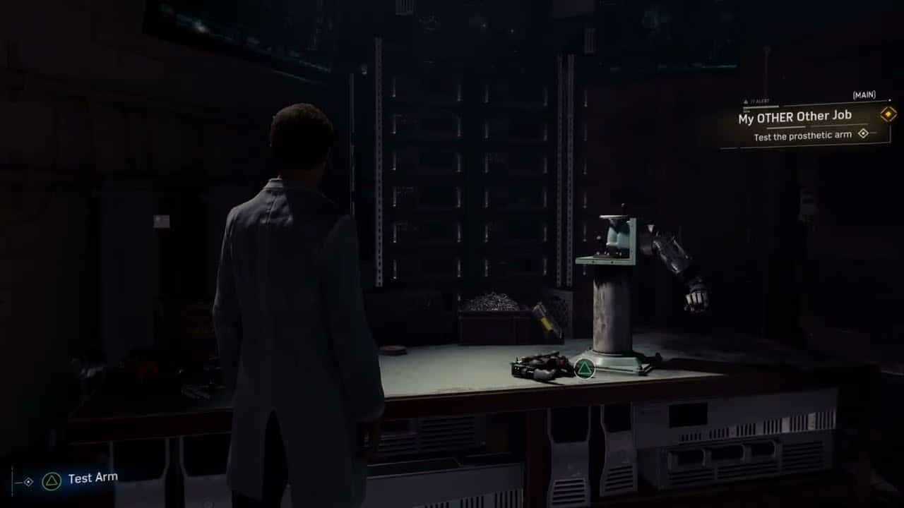 Marvel’s Spider Man – My OTHER Job: Repair The Prosthetic Arm: Solve 3/3 Grid Puzzles