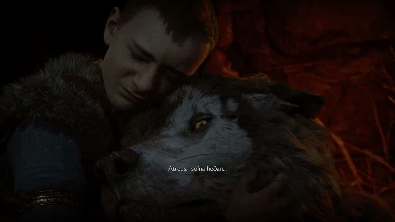 God of War Ragnarök – Surviving Fimbulwinter: Fenrir Dies In Atreus Arms Cutscene | PS5 Pro