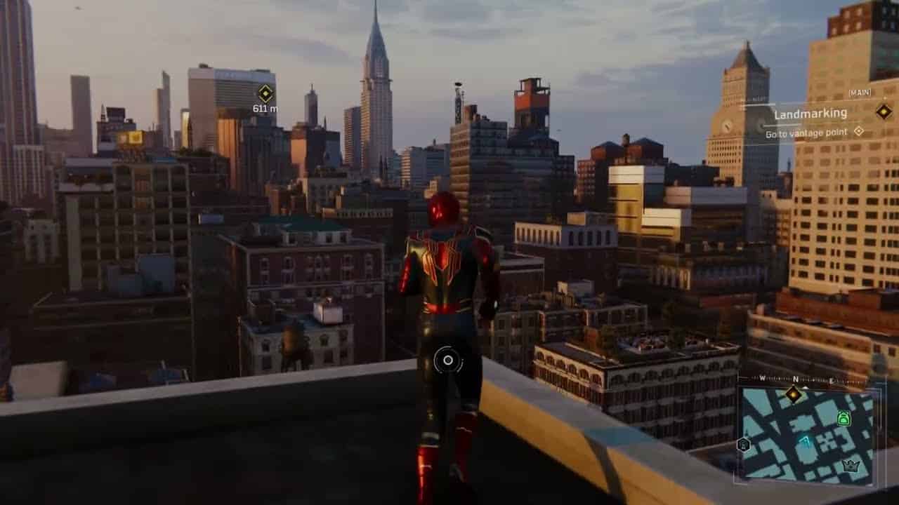 Marvel’s Spider Man – Landmarking: Go To Vantage Point: Activate Third Tower | Talk To Martin Li