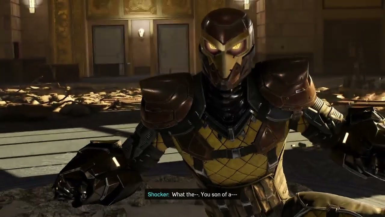 Marvel’s Spider Man (PS5 Pro) – Financial Shock: Defeat Shocker Inside Bank Gameplay | Cutscenes
