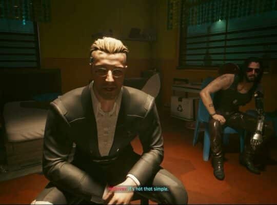 Cyberpunk 2077 – Life During Wartime: Talk To Anders Hellman (Gives Biochip Blueprint)