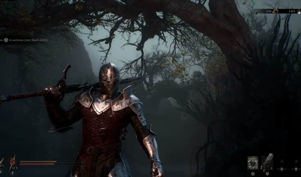 Mortal Shell 2 – Prologue: Village Outskirts: Cross Bridge: Fight Small and Large Rock Thrower Enemy