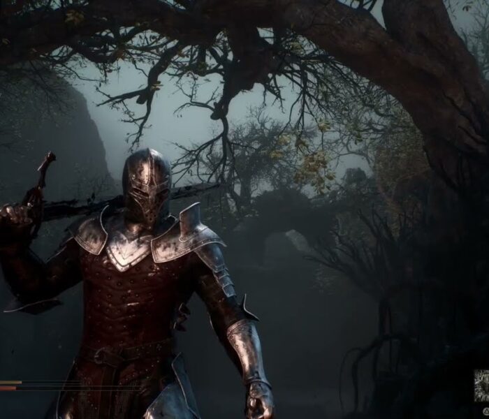 Mortal Shell 2 – Prologue: Village Outskirts: Cross Bridge: Fight Small and Large Rock Thrower Enemy