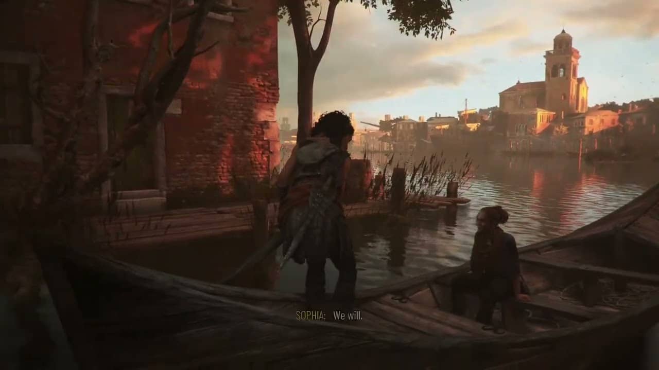 Resonance: A Plague Tale Legacy – 2 Felons: Leni “He’s Dragging You Down” Venice Boat Ride Sequence