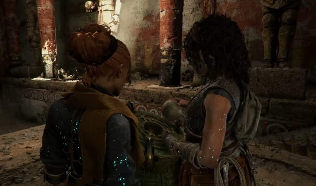 Resonance: A Plague Tale Legacy – 3 – Those Before Us: Activate Pedestal | 2/2 Mirrors Door Puzzle