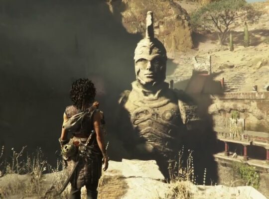 Resonance: A Plague Tale Legacy – 4 From Hell It Rose: Reach Giant Statue | 4/4 Lens Puzzle