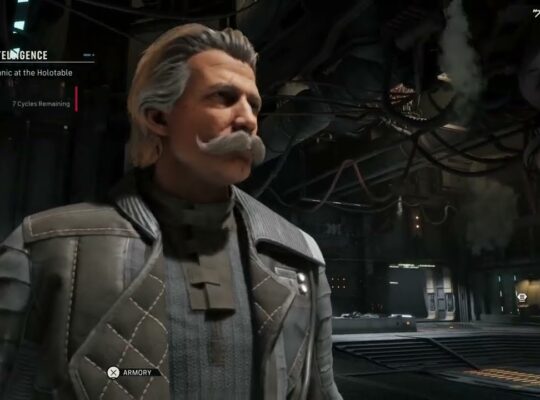Star Wars Zero Company – The Den Cycle 4: Talk To Bennic Halloren at The Holotable Cutscene