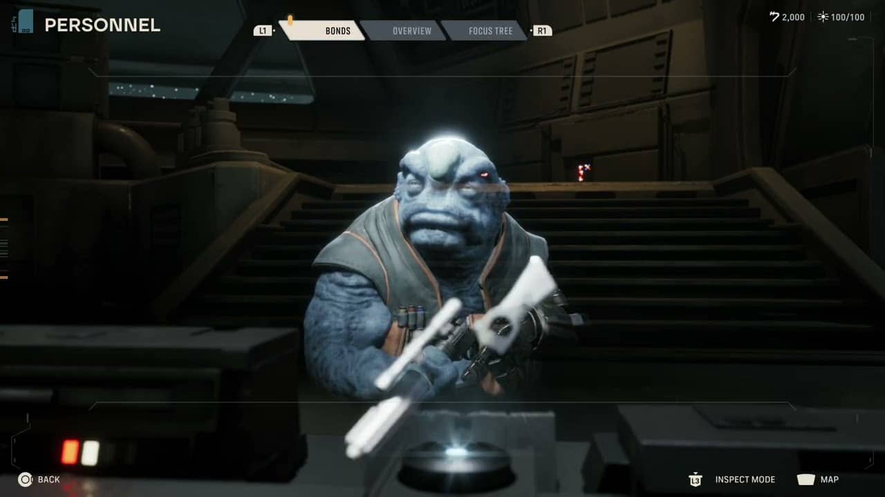 Star Wars Zero Company – Den: Personnel Facility: Bonds, Inspect Mode, Focus Points, Cross Training