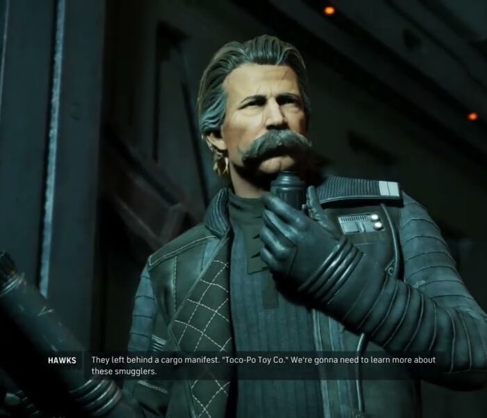 Star Wars Zero Company – Eavesdropping: Spy On The Gangsters: Tesh Hawks “Toco Po ToyCo.” Cutscene