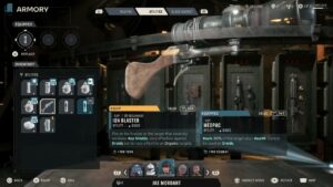 Star Wars Zero Company – Cycle 6 The Den: Purchase Ion Blaster For Jae | Fire Bomb MK 2 For Hawks