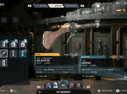 Star Wars Zero Company – Cycle 6 The Den: Purchase Ion Blaster For Jae | Fire Bomb MK 2 For Hawks