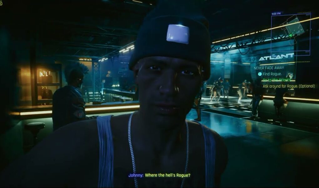 Cyberpunk 2077 – Never Fade Away: Ask Around For Rogue at The Atlantis | Convince Her and Santiago