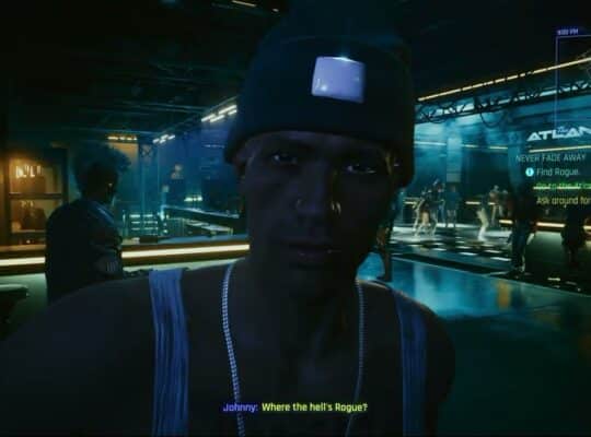 Cyberpunk 2077 – Never Fade Away: Ask Around For Rogue at The Atlantis | Convince Her and Santiago