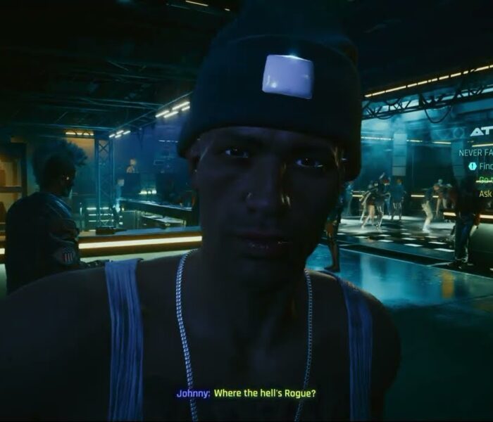 Cyberpunk 2077 – Never Fade Away: Ask Around For Rogue at The Atlantis | Convince Her and Santiago