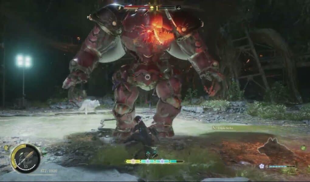 Beast of Reincarnation – Chapter 2 Toward The Reservoir: Giant Golem Introduction Cutscene and Fight