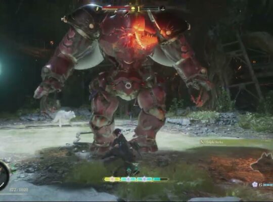 Beast of Reincarnation – Chapter 2 Toward The Reservoir: Giant Golem Introduction Cutscene and Fight