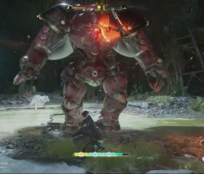 Beast of Reincarnation – Chapter 2 Toward The Reservoir: Giant Golem Introduction Cutscene and Fight